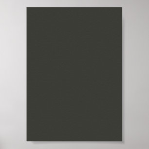 Black olive (solid colour)  poster
