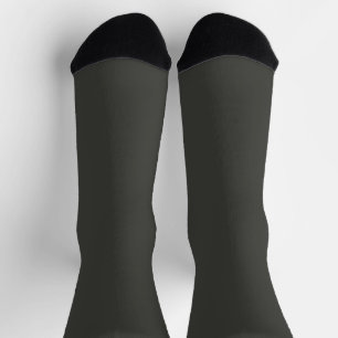 Black olive (solid colour)  socks