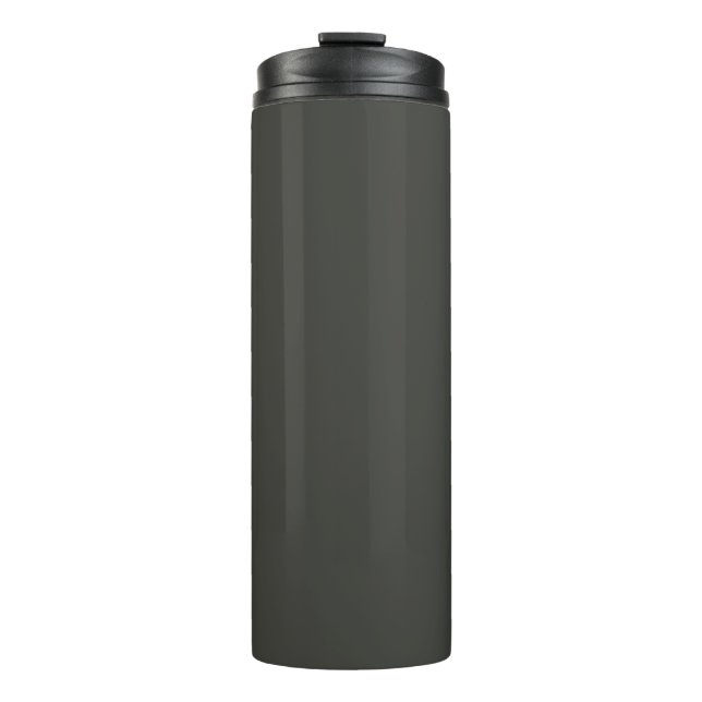 Black olive (solid colour)  thermal tumbler (Front)