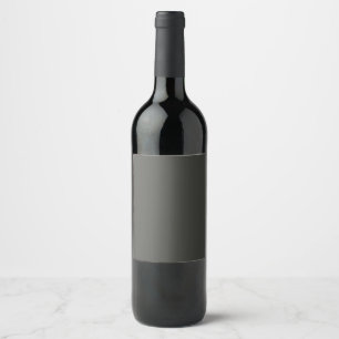 Black olive (solid colour)  wine label