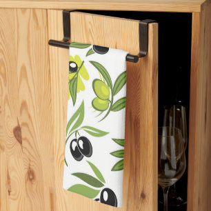 Black Olives Kitchen Towel