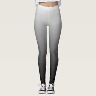 Black Ombre Gradient Faded    Leggings