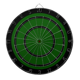 Black on Green Design Dart Board