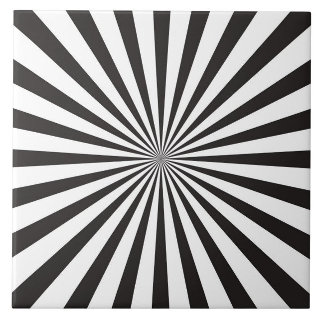 BLACK ON WHITE DESIGN TILE (Front)