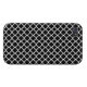 Black onyx quatrefoil design iphone 4 case / cover (Back Horizontal)