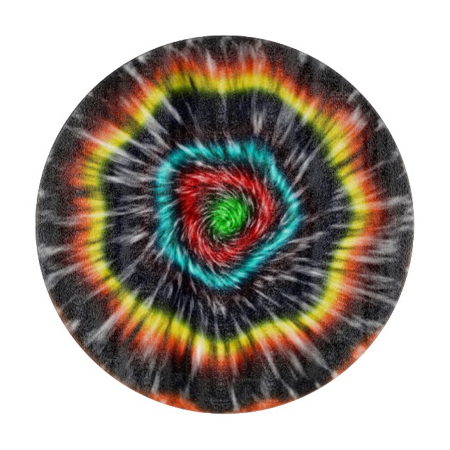 Black Opal Tie Dye,   Cutting Board (Front)