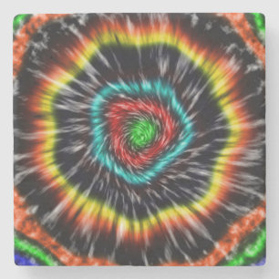 Black Opal Tie Dye,    Stone Coaster