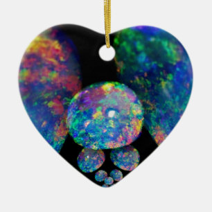 Black Opals Extradinair Gifts by Sharles Ceramic Ornament
