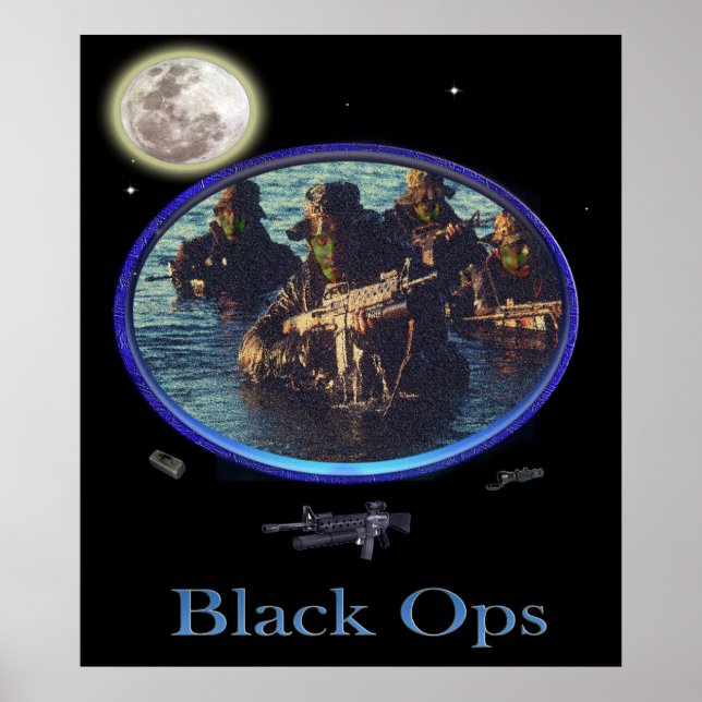 Black ops military poster (Front)