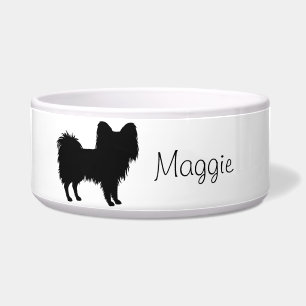 Black (Or Other Colour) Papillon With Custom Name