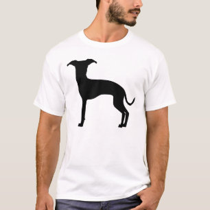 Black (Or Your Colour) Italian Greyhound Silhouett T-Shirt