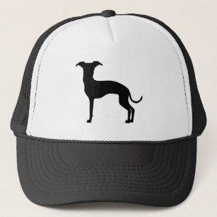 Black (Or Your Colour) Italian Greyhound Silhouett Trucker Hat
