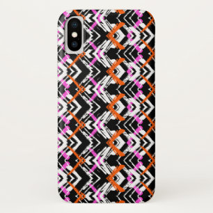 Black, Orange, And Pink Hand Drawn Arrow Pattern Case-Mate iPhone Case