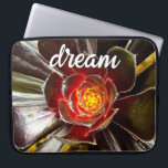 Black Orange Cactus Photography Dream Quote Script Laptop Sleeve<br><div class="desc">Cacti thrive in the harshest of desert conditions. Dream of sunny days and the peaceful atmosphere of a summer’s garden whenever you use this stunning photography neoprene laptop sleeve. This laptop sleeve comes in three sizes: 15", 13", and 10”. Makes a great gift for someone special! You can easily personalize...</div>