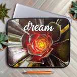 Black Orange Cactus Photography Dream Quote Script Laptop Sleeve<br><div class="desc">Cacti thrive in the harshest of desert conditions. Dream of sunny days and the peaceful atmosphere of a summer’s garden whenever you use this stunning photography neoprene laptop sleeve. This laptop sleeve comes in three sizes: 15", 13", and 10”. Makes a great gift for someone special! You can easily personalize...</div>