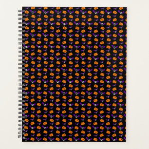 Black Orange Ghost Pumpkin Halloween Planner