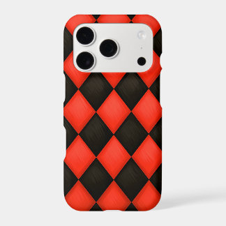 Black Orange Halloween Diamonds Pattern