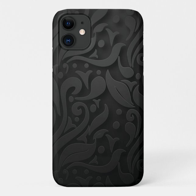 black ornaments texture Case-Mate Barely There  iPhone Case (Back)