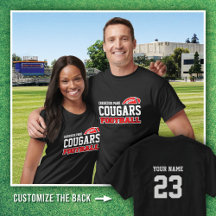 BLACK OUT Creekside Park Cougars Football name #