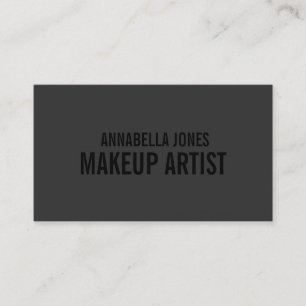 Black Out Makeup Artist   Business Cards