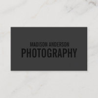 Black Out Photography | Business Cards