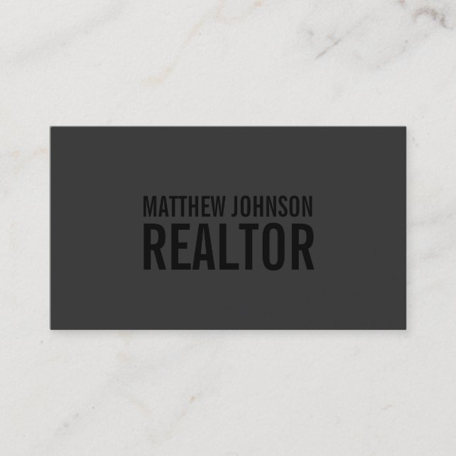 Black Out Realtor | Business Cards (Front)