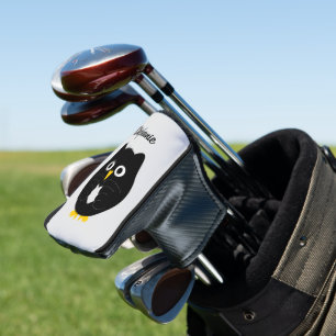 Black Owl Design Golf Head Cover