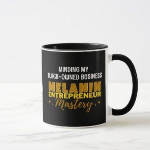 Black-Owned Business MELANIN MASTERY Monogram Mug