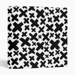 Black Paint Splash Pattern Binder