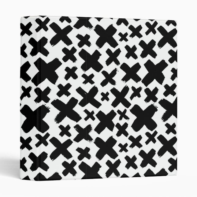 Black Paint Splash Pattern Binder (Front/Spine)