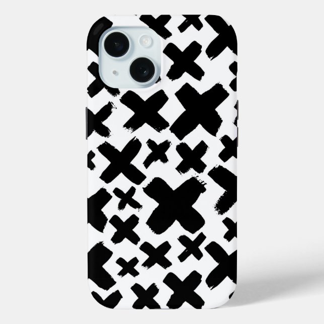 Black Paint Splash Pattern Case-Mate iPhone Case (Back)