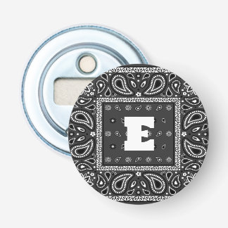 Black Paisley Bandana Birthday Hip Hop Rap Scarf Bottle Opener