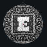 Black Paisley Bandana Birthday Hip Hop Rap Scarf Dartboard<br><div class="desc">Black Paisley Bandana Birthday Hip Hop Rap Scarf</div>