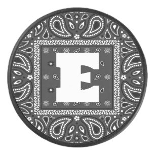 Black Paisley Bandana Birthday Hip Hop Rap Scarf Hockey Puck