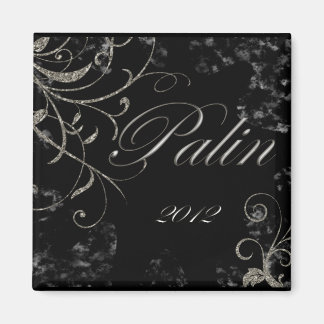 Black Palin 2012 Magnet Carré