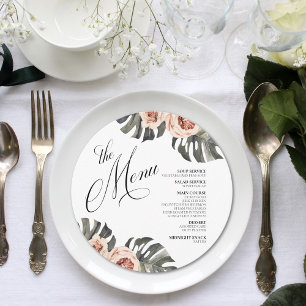 Black Palm Circle Menu