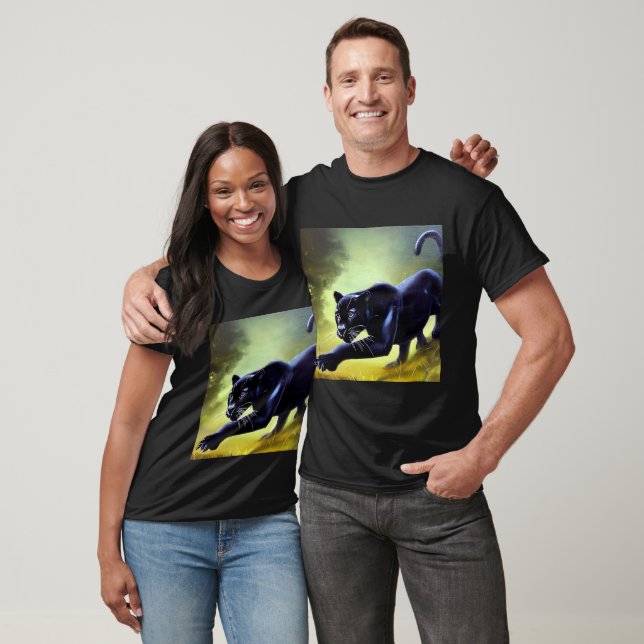 Black Panther (11) Wild Cat  T-Shirt (Unisex)