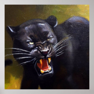 Black Panther (13) Wild Cat  Poster