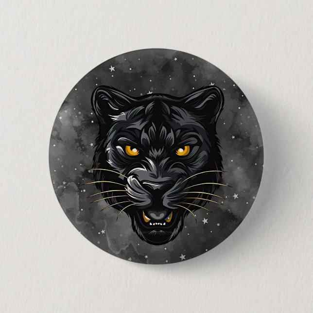 Black Panther 2 Inch Round Button (Front)
