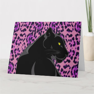 BLACK PANTHER ART BIRTHDAY GREETING CARD