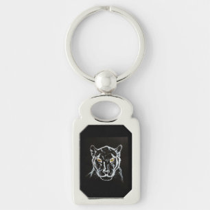 BLACK PANTHER ART NECKLACE KEYCHAIN