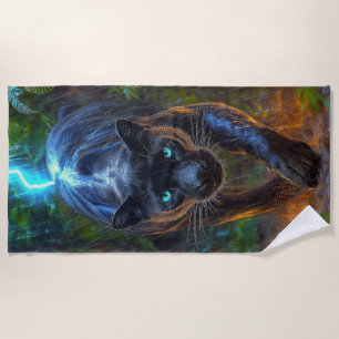 Black Panther Beach Towel