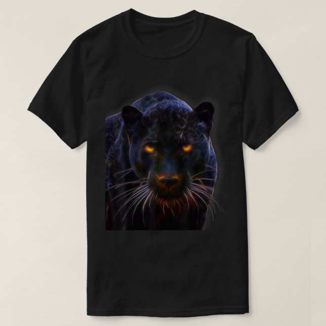 Black Panther Big Cat  T-Shirt (Design Front)