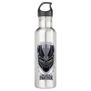 Black Panther   Black Panther Head Emblem 710 Ml Water Bottle