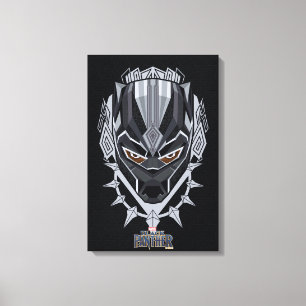 Black Panther   Black Panther Head Emblem Canvas Print