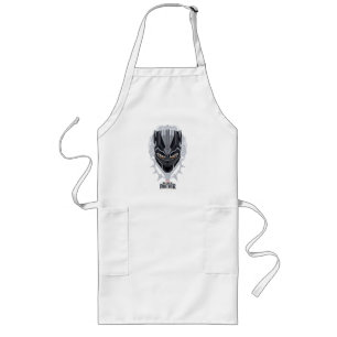 Black Panther   Black Panther Head Emblem Long Apron