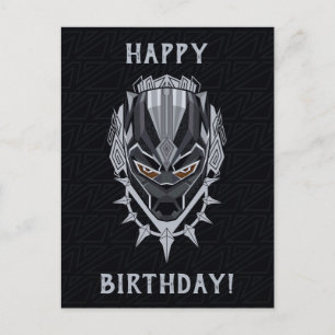 Black Panther   Black Panther Head Emblem Postcard