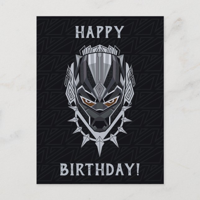 Black Panther | Black Panther Head Emblem Postcard (Front)