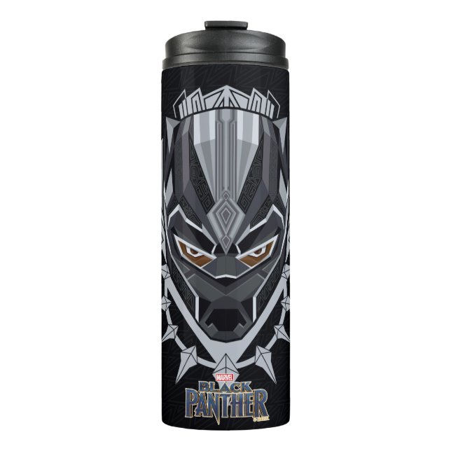 Black Panther | Black Panther Head Emblem Thermal Tumbler (Front)