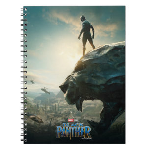 Black Panther   Black Panther Standing Atop Lair Notebook
